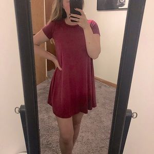 Pink/Magenta T-Shirt Dress